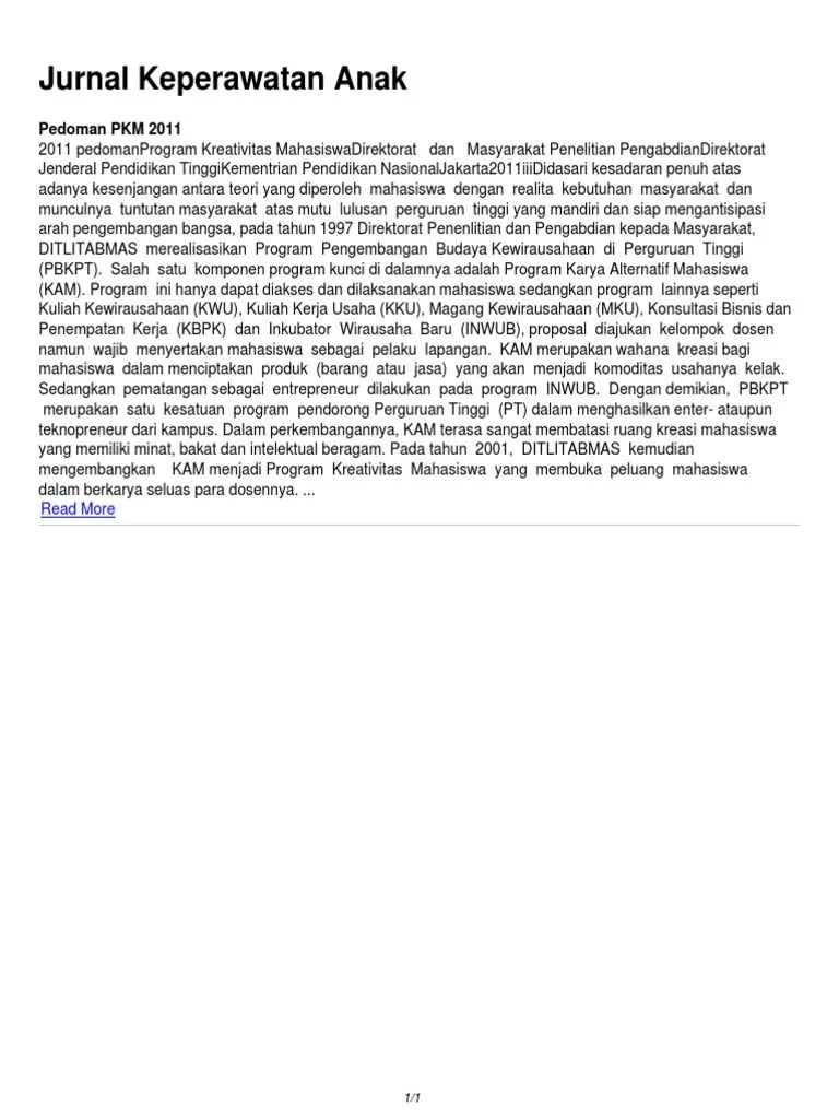 Jurnal Keperawatan Anak PDF