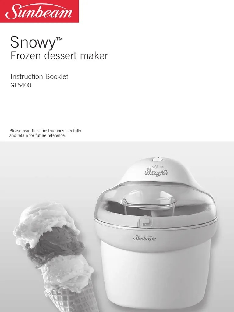 sunbeam ice cream maker recipes Deporecipe.co