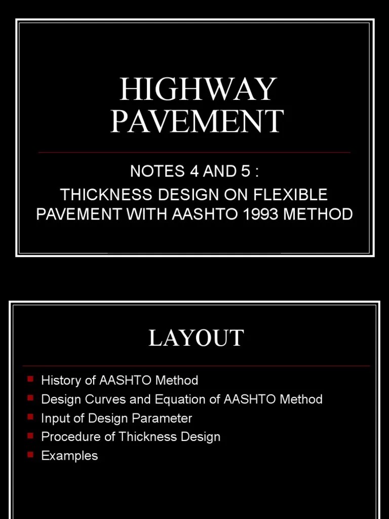 3. Thickness Design on Flexible Pavement AASHTO 1993 Method.ppt