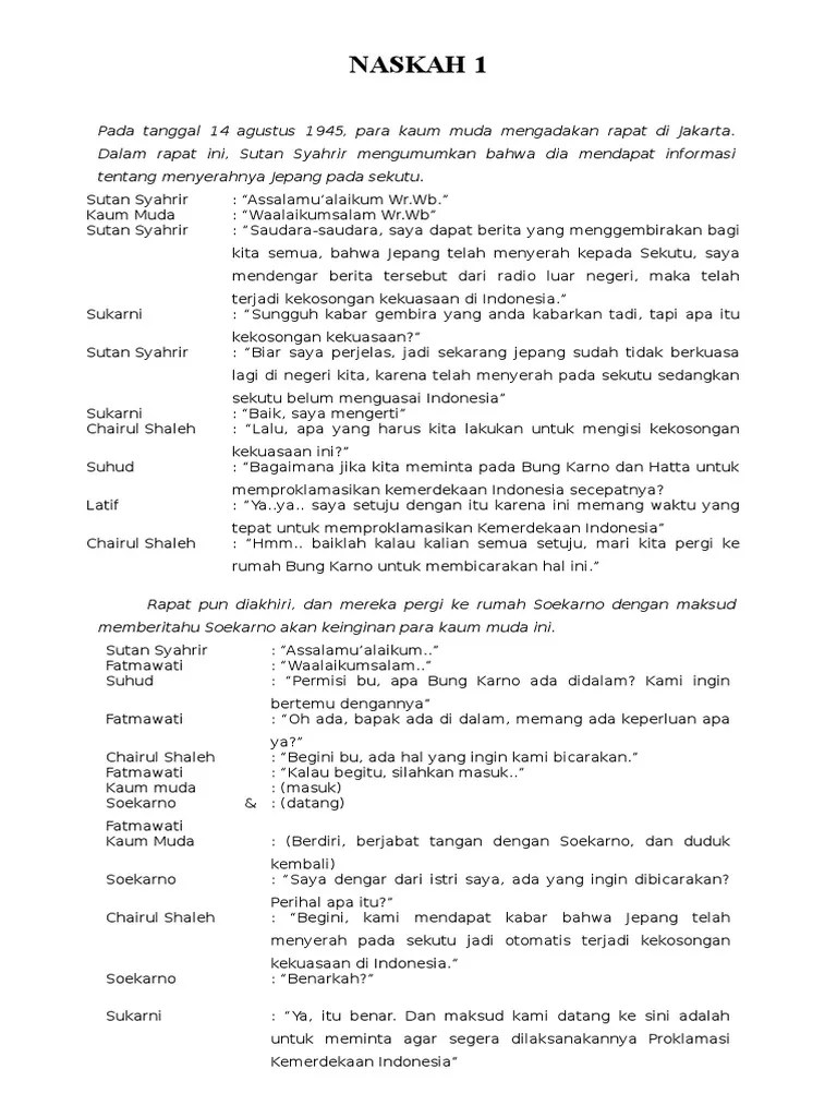 70 Contoh Naskah Drama Monolog Durasi 3 Menit