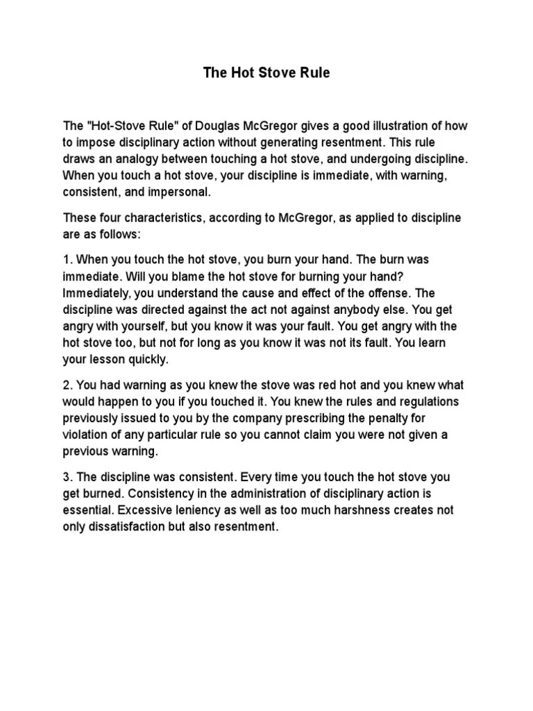 The Hot Stove Rule.docx Employment Crimes