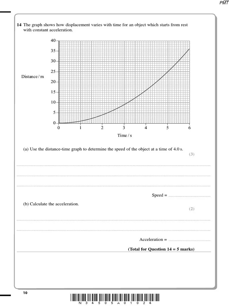 Motion Graphs PDF Speed Velocity