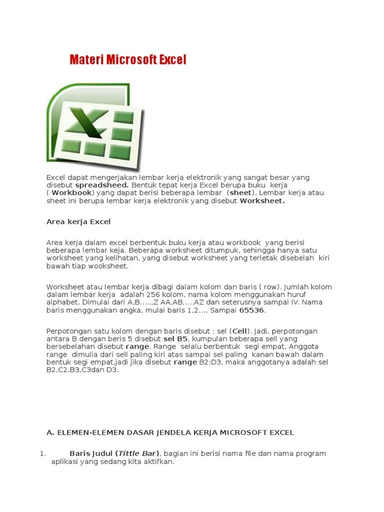 Jumlah Lembar Kerja Dalam Buku Kerja Microsoft Excel