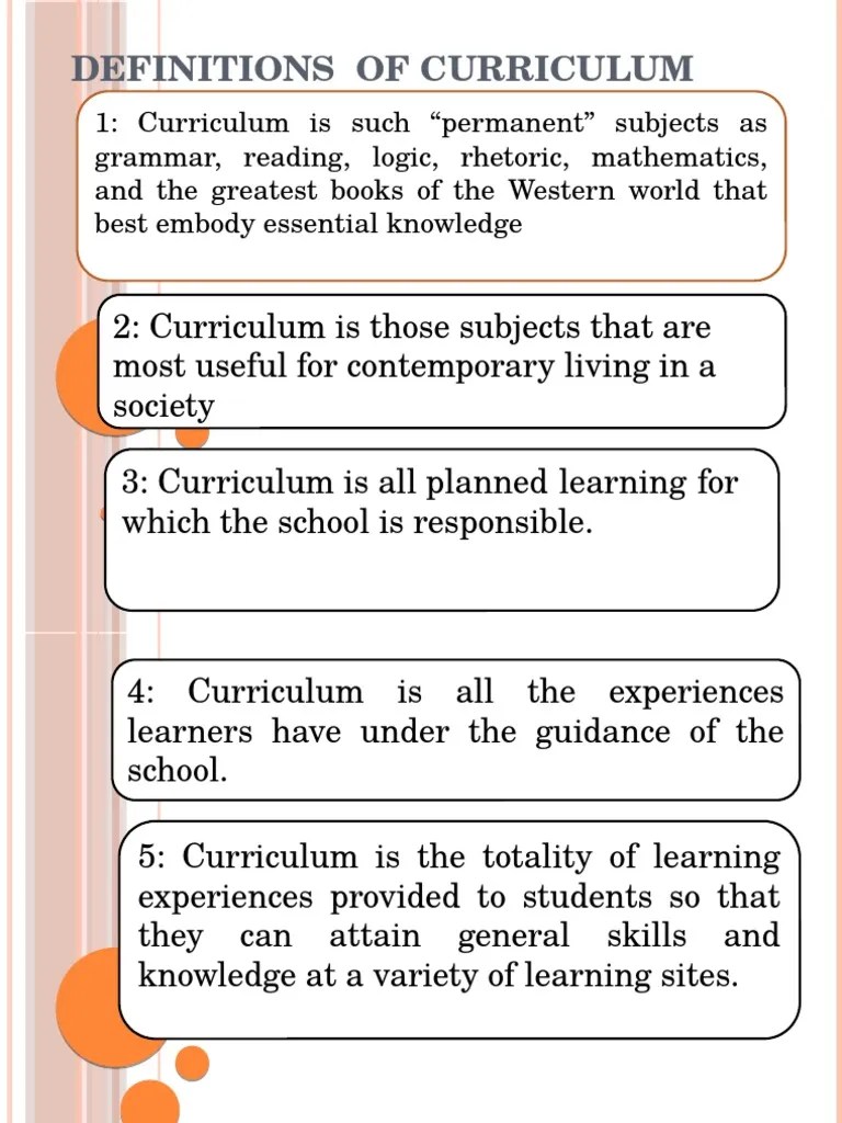 Definitions of Curriculum PDF Curriculum Learning