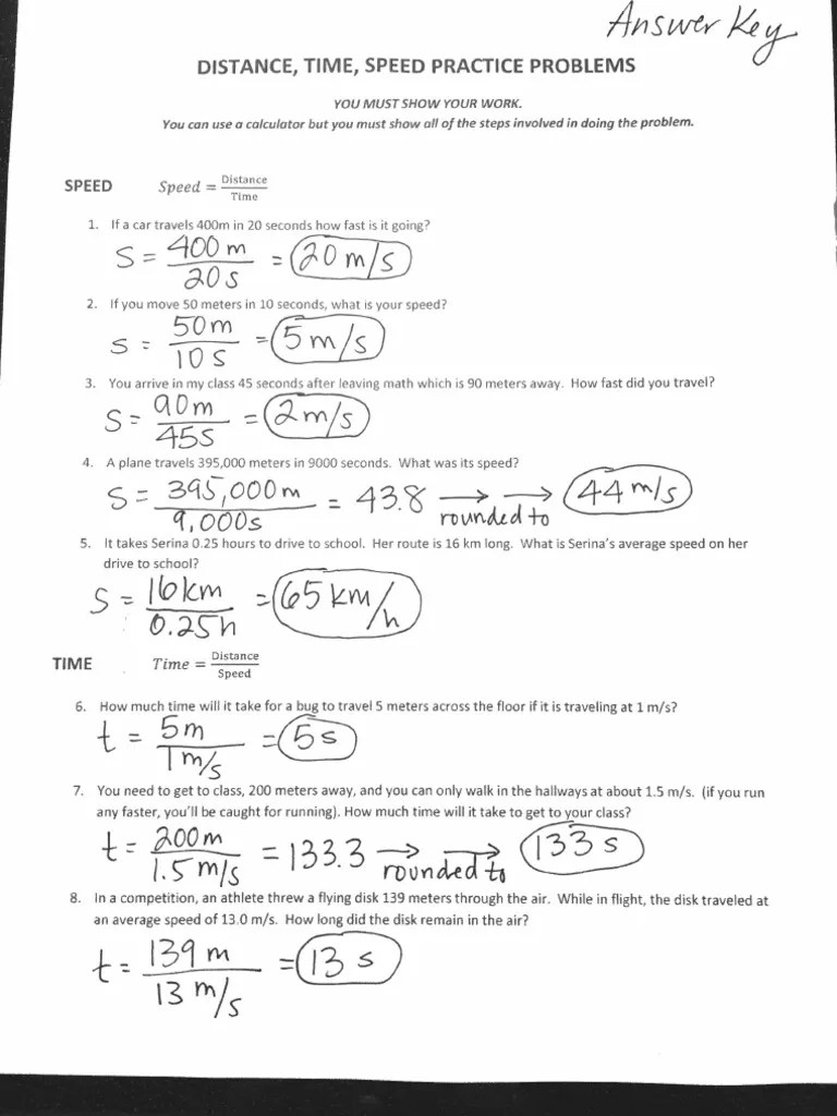 35 Velocity Practice Problems Worksheet support worksheet