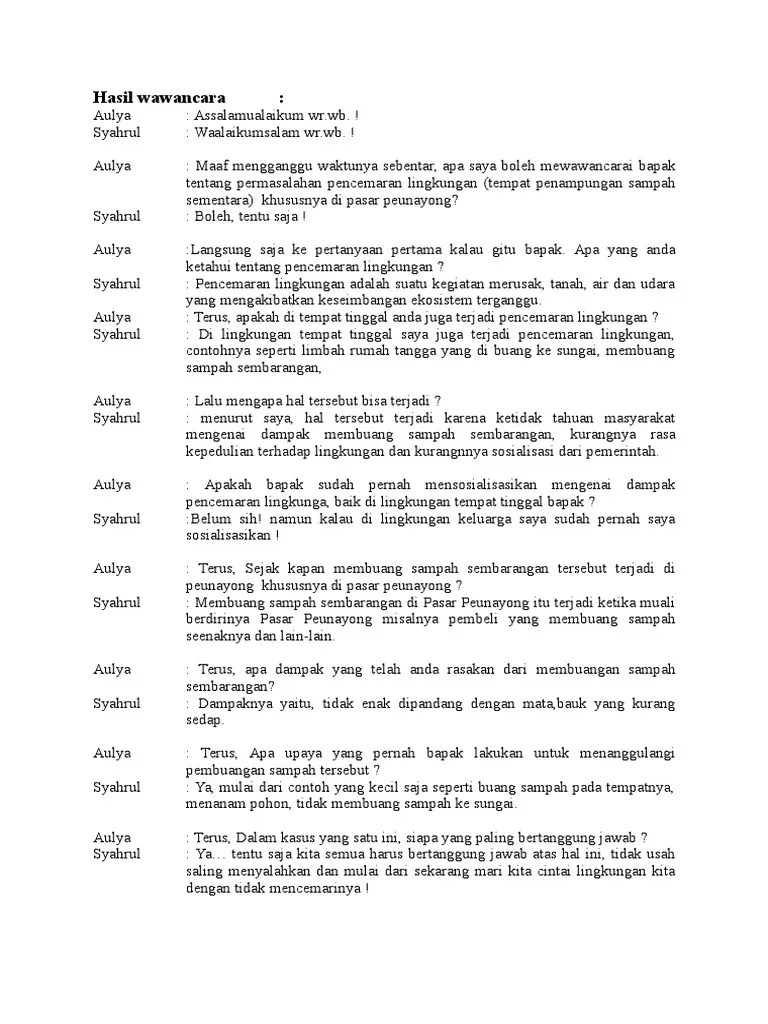 Hasil Wawancara | PDF