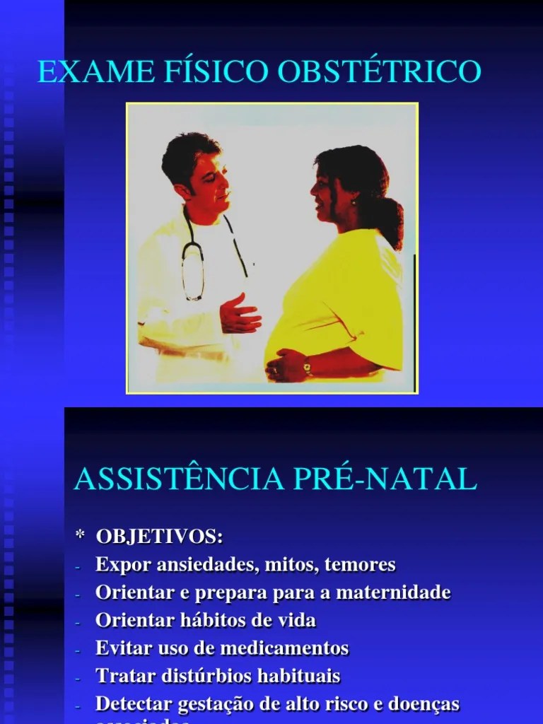 Exame Fisico Obstetrico PDF Gravidez Saúde feminina