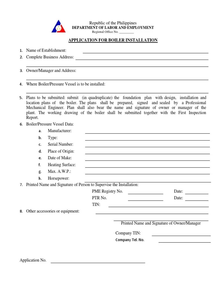 Boiler Permit Document PDF