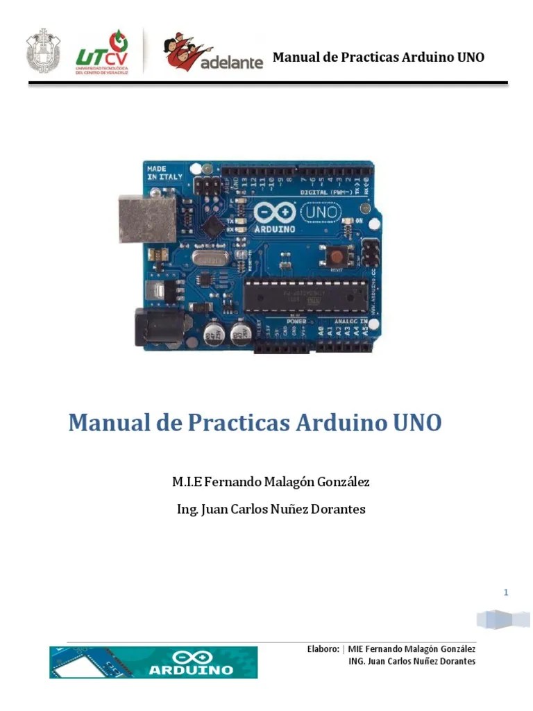 Manual de Practicas Arduino UNO_V2 Integrated Circuit