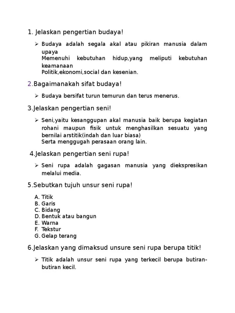 Jelaskan Pengertian Budaya! | PDF