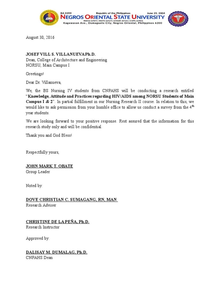 Letters to Deans Doctor Of Philosophy Nursing