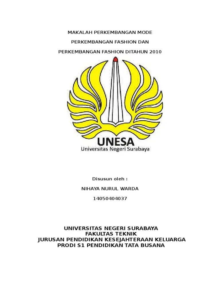 MAKALAH Perkembangan Mode