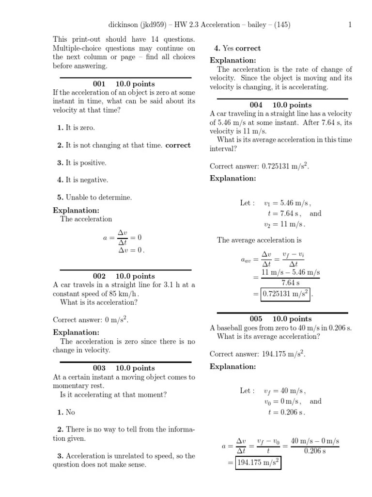 HW 2.3 Accelerationsolutions.pdf Acceleration Velocity