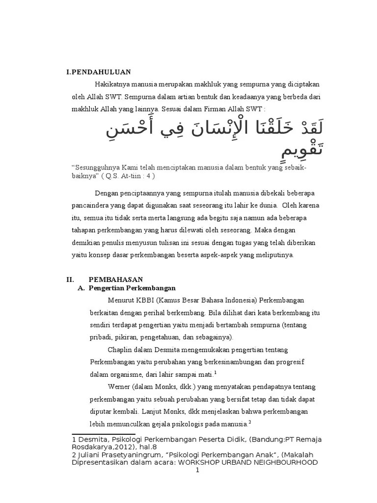 Makalah Tahap Tahap Perkembangan Peserta Didik Terkait Pendidikan