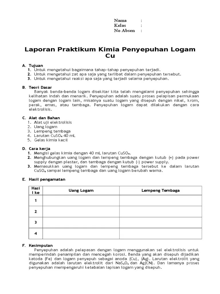 Laporan Praktikum Kimia | PDF