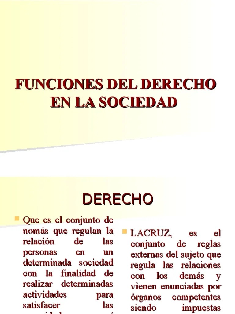 Funciones Del Derecho en La Sociedad Conflicto (proceso) Sociedad