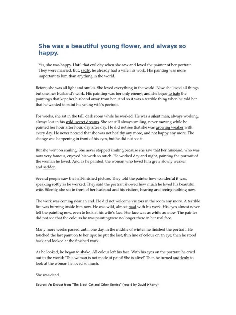 The Oval Portrait Edgar Allan Poe Paintings