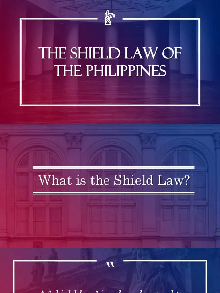Final Comm 120 Shield Law PDF PDF Government Social Institutions