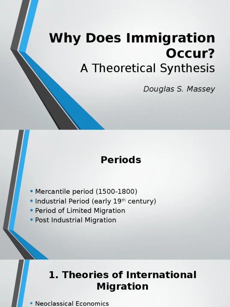 Why Does Immigration PDF Human Migration Capitalism