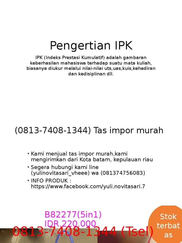 Pengertian IPK | PDF