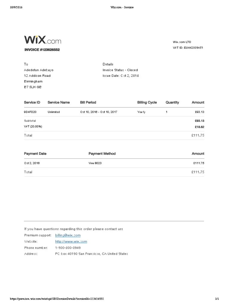 Invoice