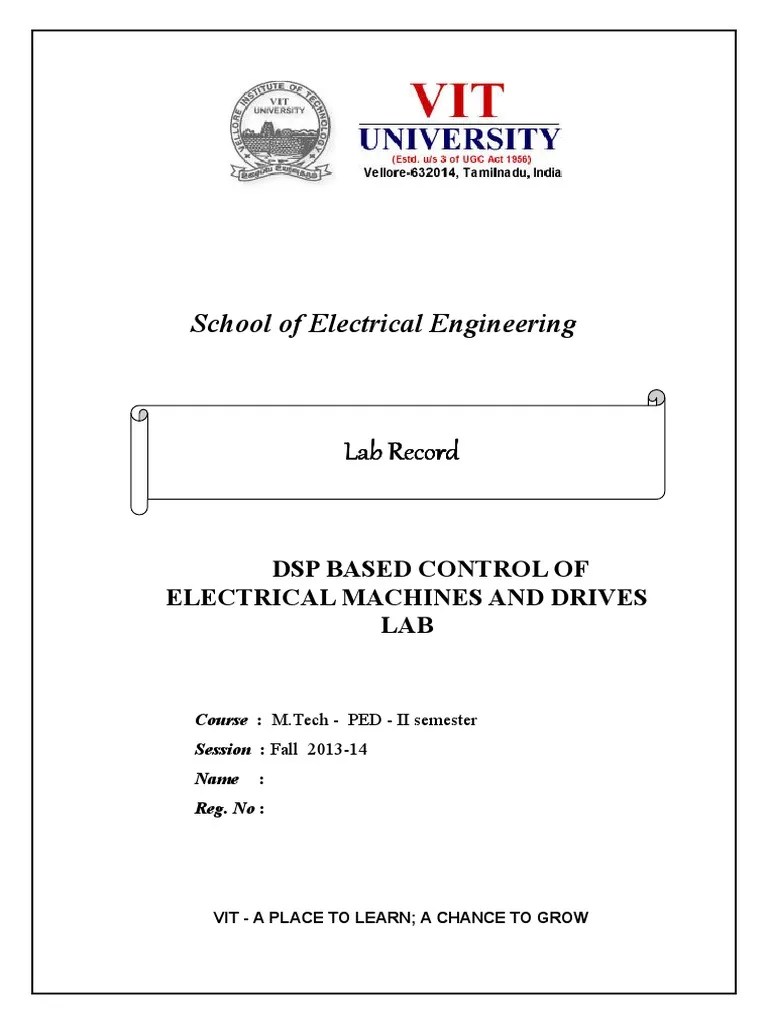Lab Record Lab Record Lab Record Lab Record School of Electrical