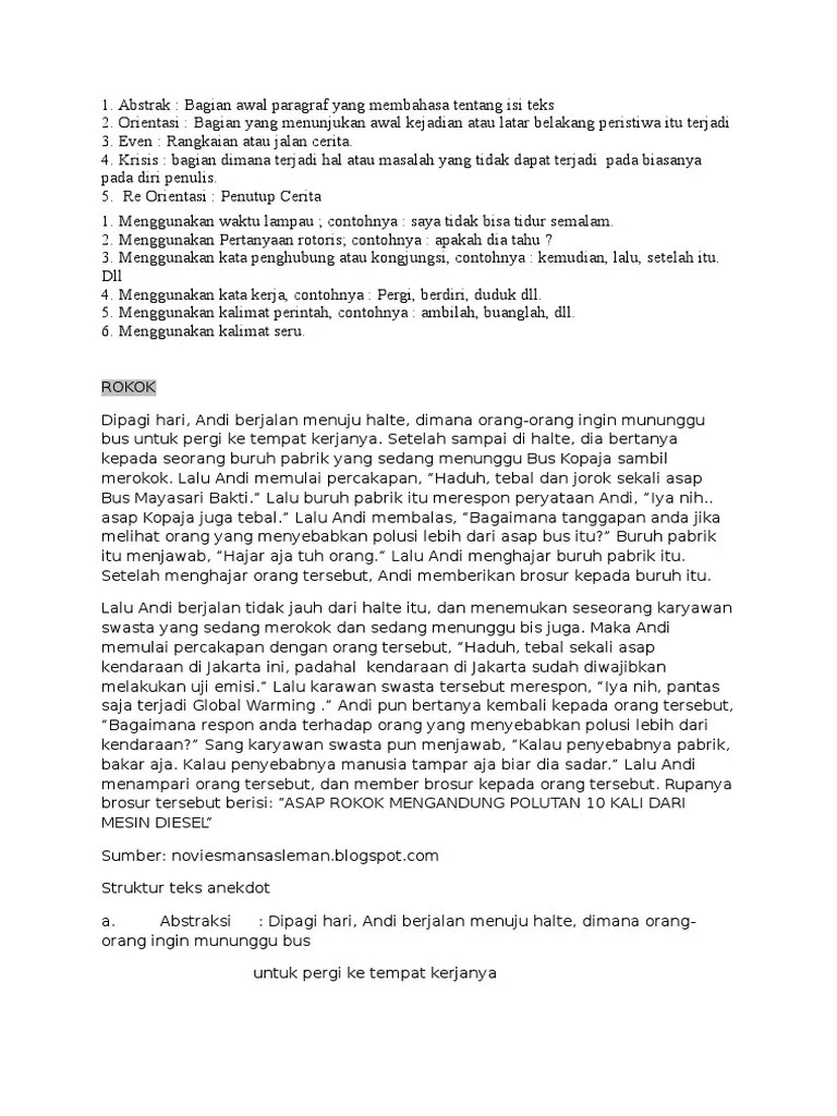 Teks Anekdot Dalam Bahasa Jawa Lina Pdf