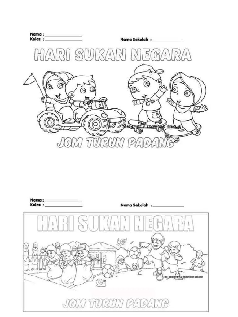 Poster Hari Sukan Negara - Buku Program Hari Sukan Negara