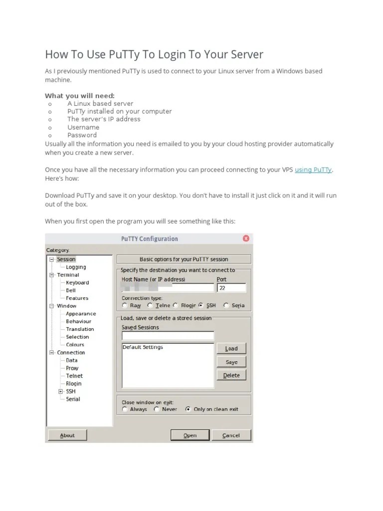 How to Use PuTTy and Commands Zip (File Format) Computer File
