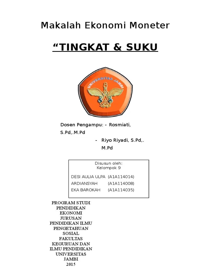 Makalah Suku Bunga