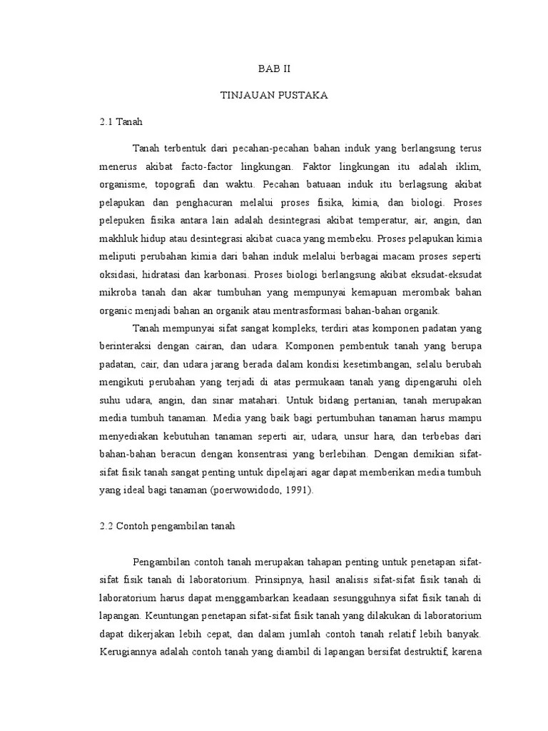 Tinjauan Pustaka Tanah Utuh Tanah Terganggu