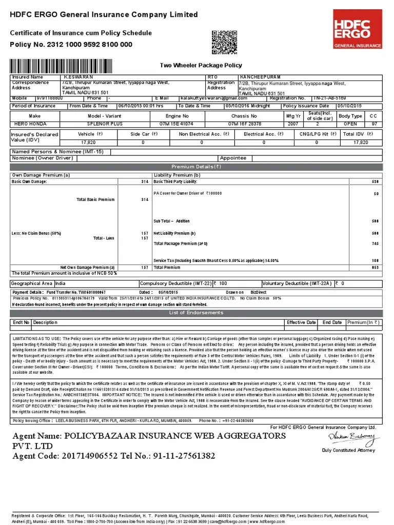 2312100095928100000 PDF Vehicle Insurance Insurance