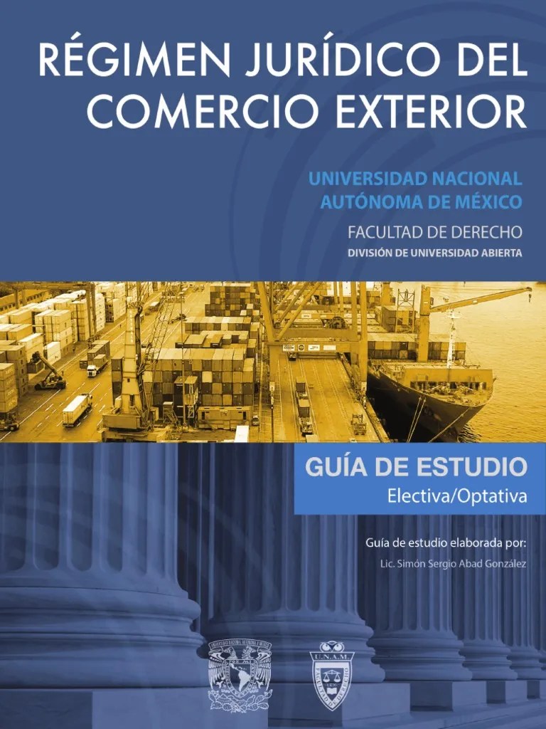 Libro Regimen Juridico Del Comercio Exterior 5 Semestre