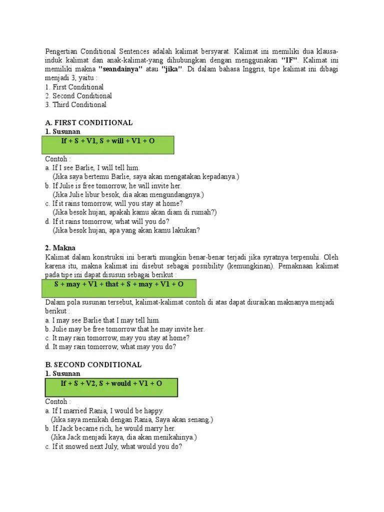 28+ Contoh Soal First Conditional Sentence Kumpulan