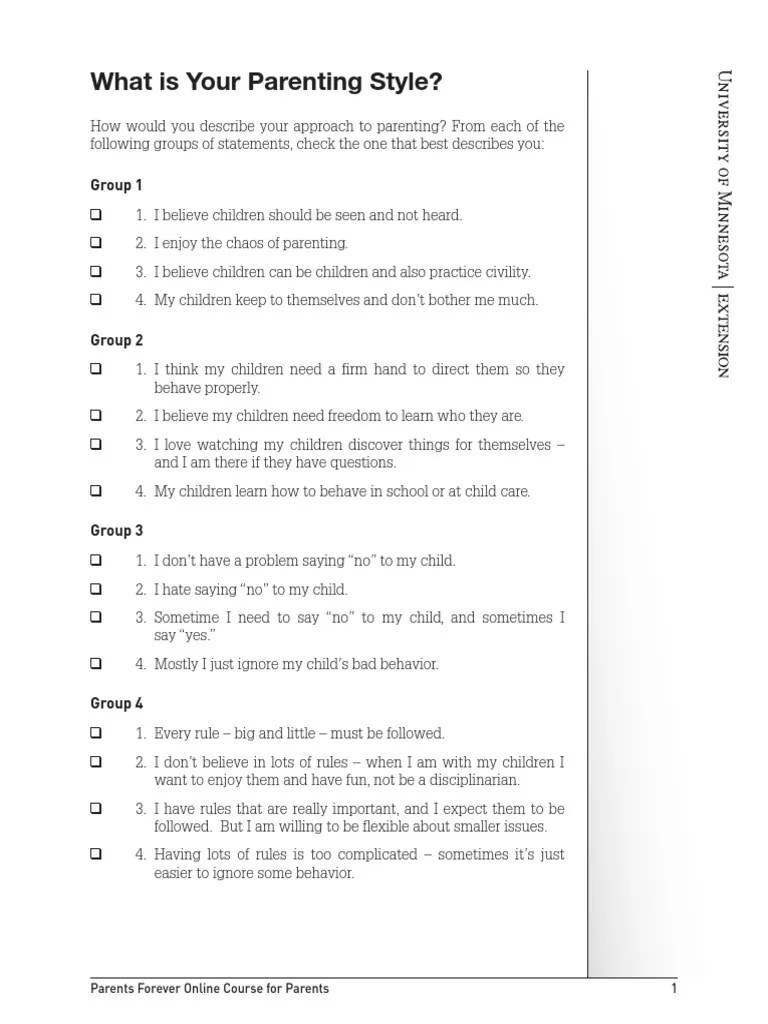 parentingstyleassessment.pdf Parenting Relationships & Parenting