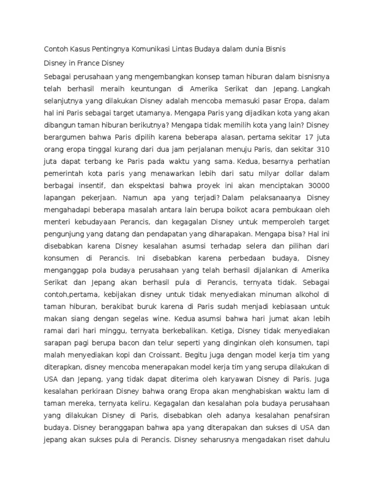 Contoh Kasus Pentingnya Komunikasi Lintas Budaya Dalam Dunia Bisnis