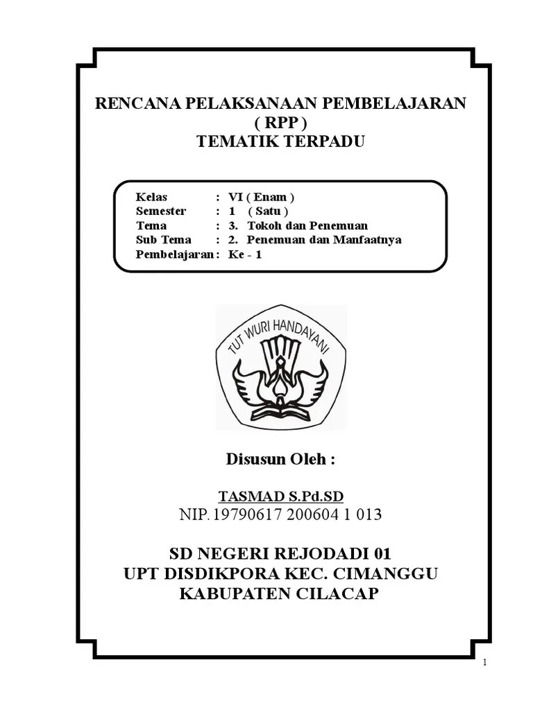 2. Rpp Kelas VI Tema 3 Sub 2 Pb 1