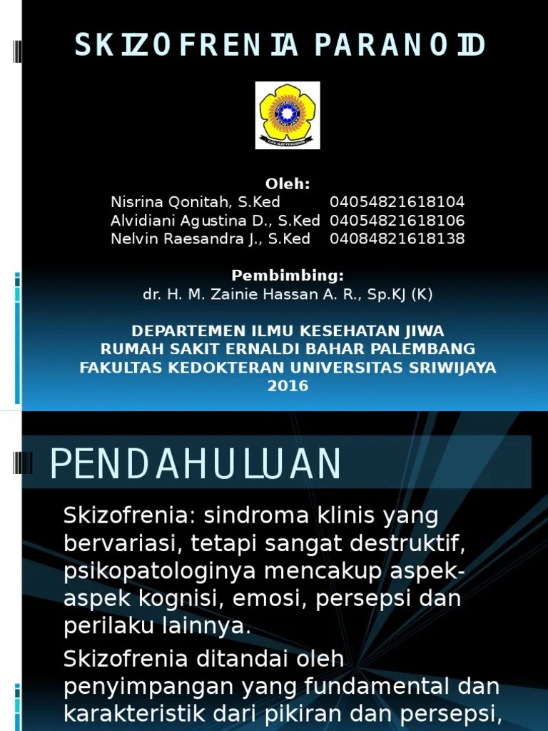 JURNAL SKIZOFRENIA PARANOID PDF