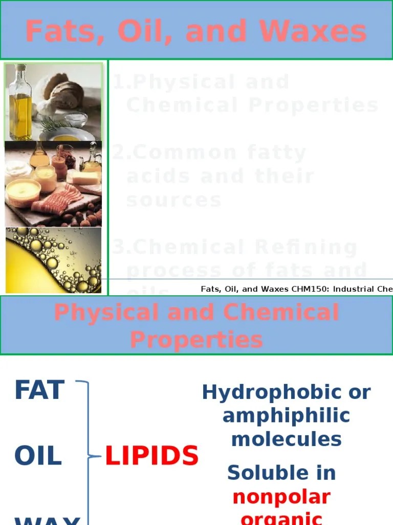 fats, oils, waxes.pptx Wax Hydrogenation