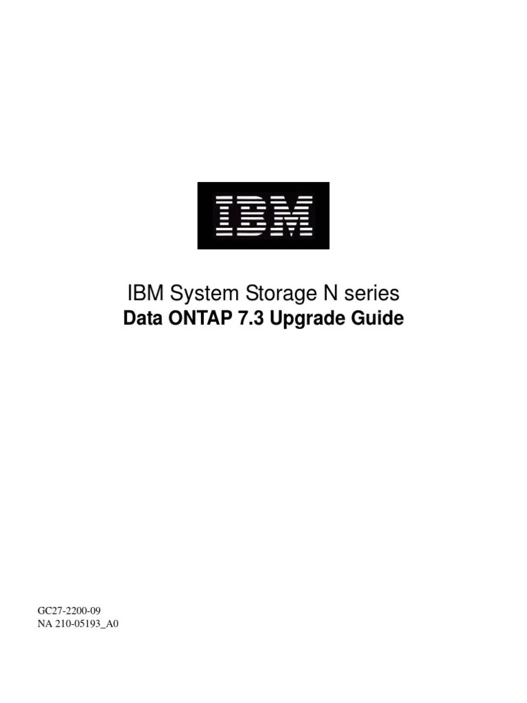 NEtapp 7.3 Upgrade Guide PDF Computer Hardware Information Technology