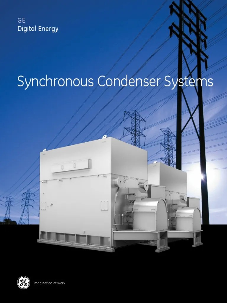 Synchronous Condensers Up to 100 MVAr Electrical Grid Capacitor