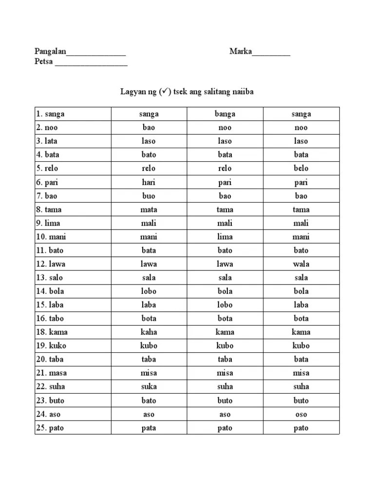 Filipino Katinig Worksheet Set 2b Kindergarten Worksheets Printable