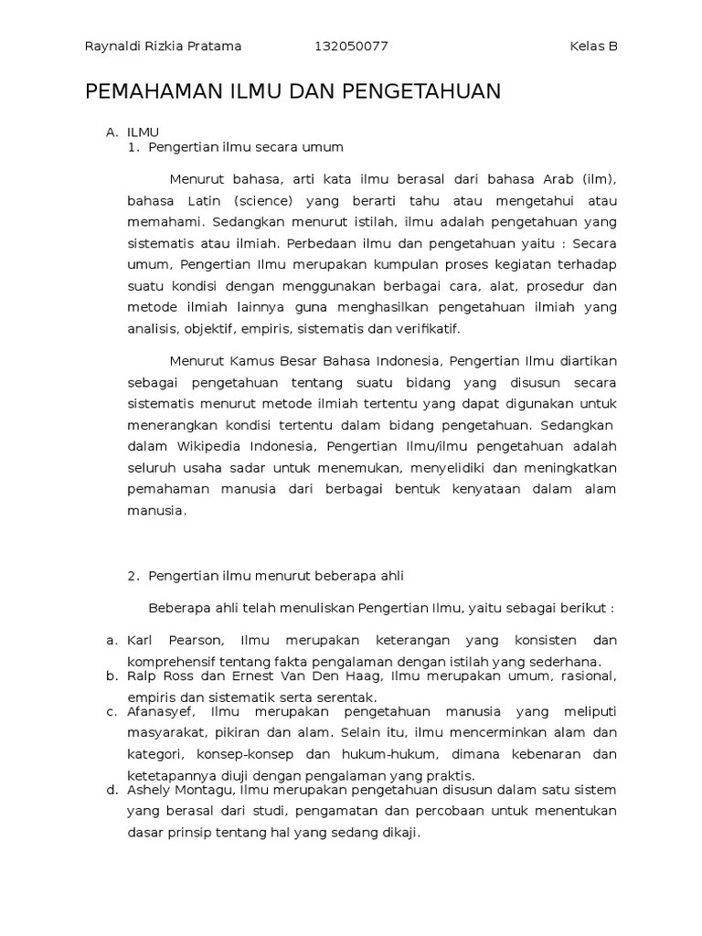 Pengertian Ilmu Menurut Bahasa Dan Istilah Terkait Ilmu