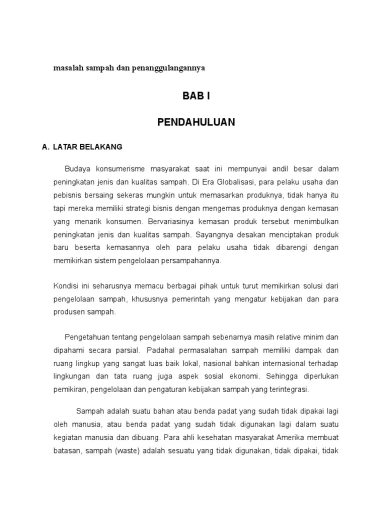Teks Eksposisi Tentang Pengolahan Sampah – Ini