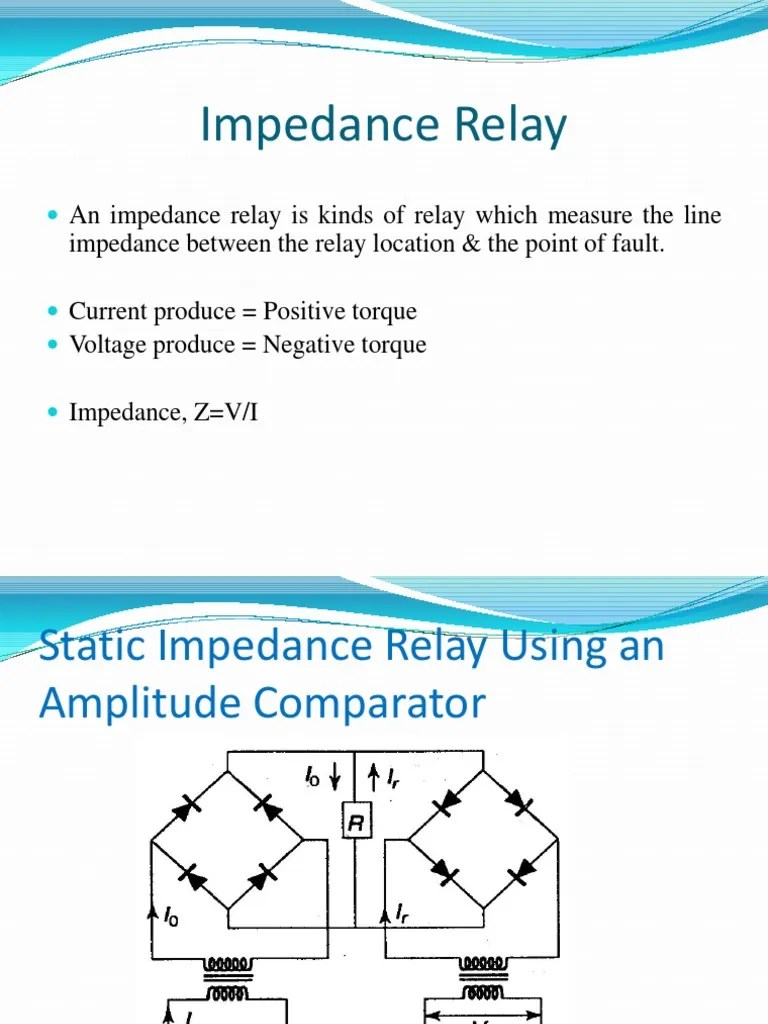 Static Impedance Relay PDF