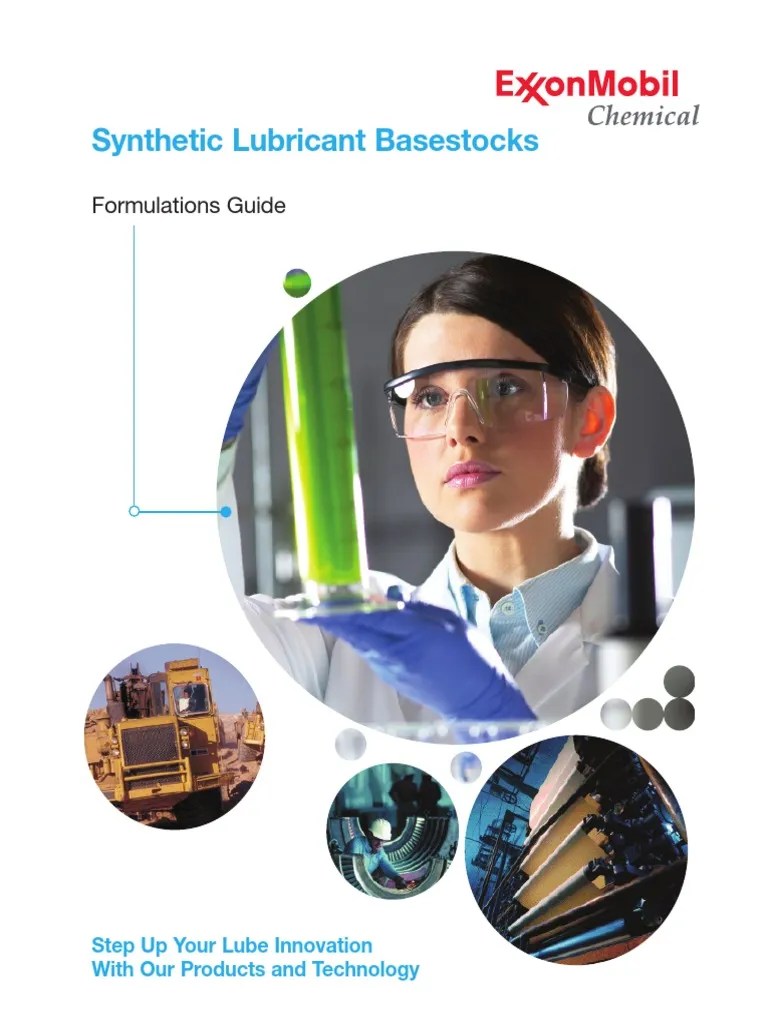 Synthetic Lubricants Formulation Guide PDF Motor Oil Lubricant