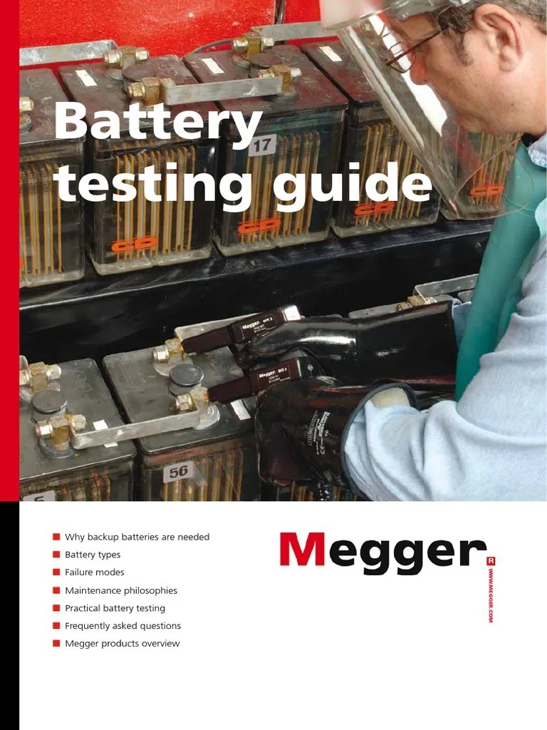 Battery Testing Guide PDF Battery (Electricity) Capacitor