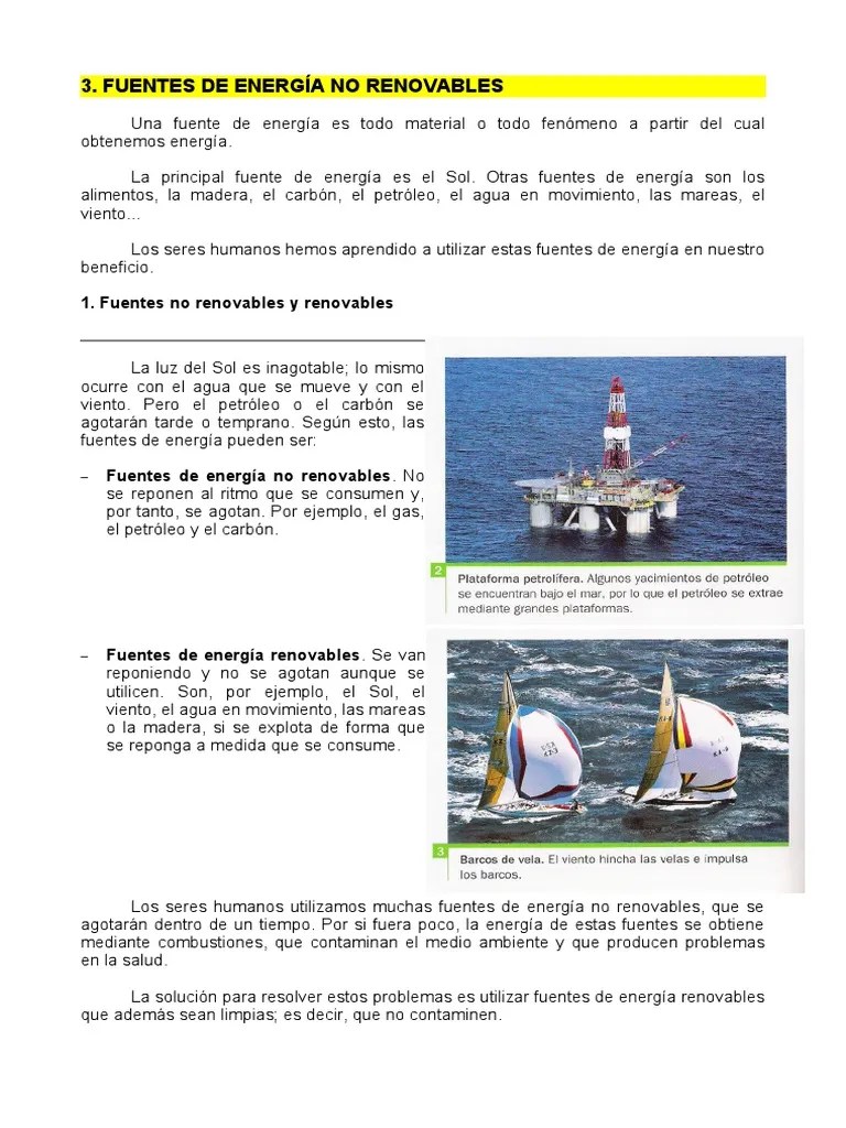 3. Fuentes de EnergÃ­a No Renovables Energy Technology Fuels