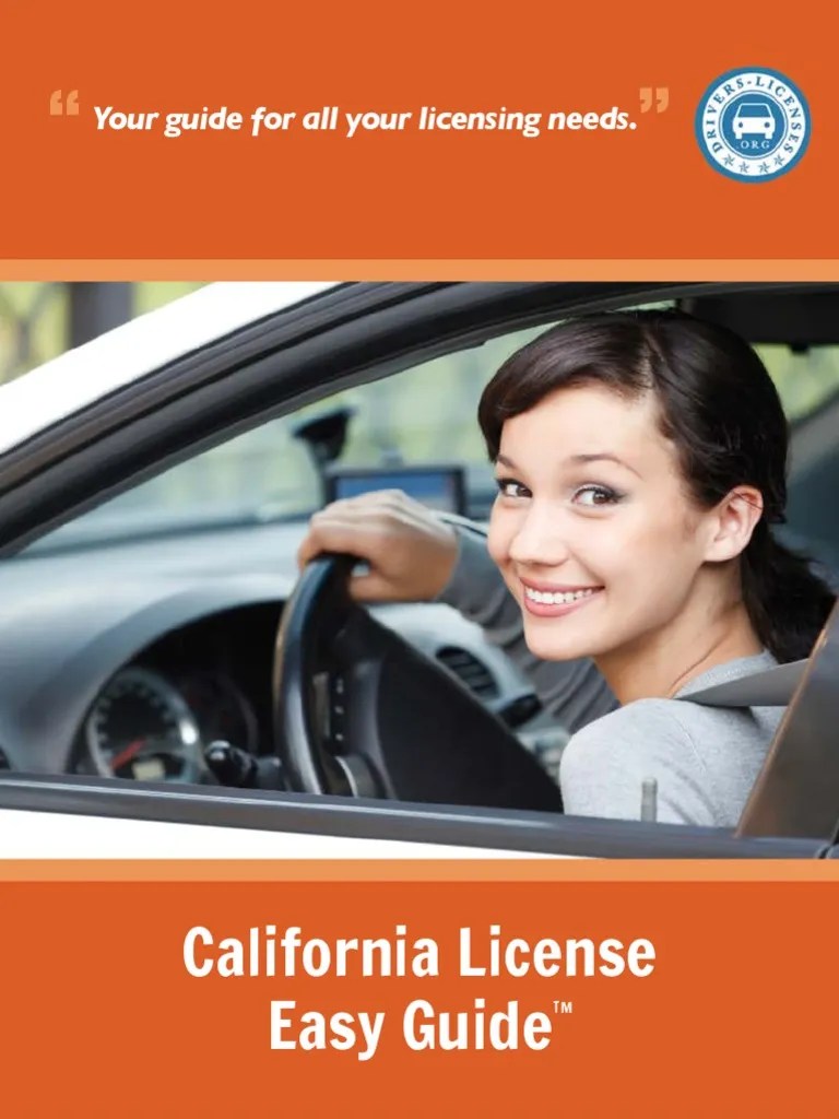 Checklist Renew Drivers License California PDF Driver's License