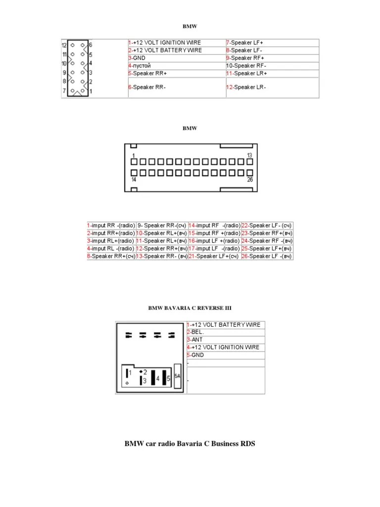 BMW E46 Stereo Wiring Diagram | PDF | Bmw | Information And